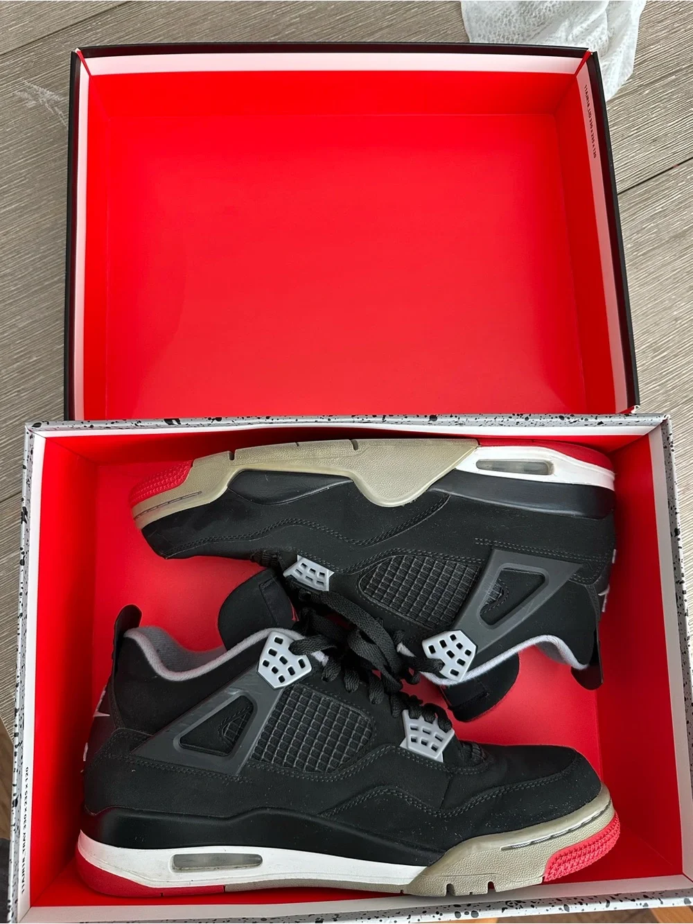 Air Jordan 4 Retro Black/Red & Cement Grey